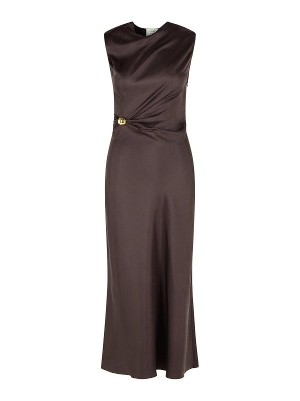 Loulou Studio Robe De Soirée - Marron