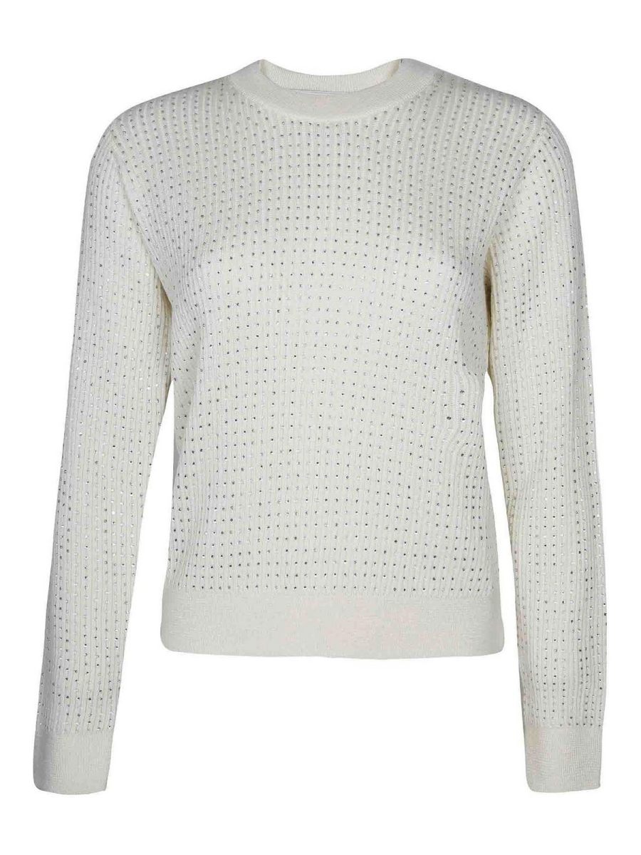 Golden Goose Pull Col Rond - Blanc