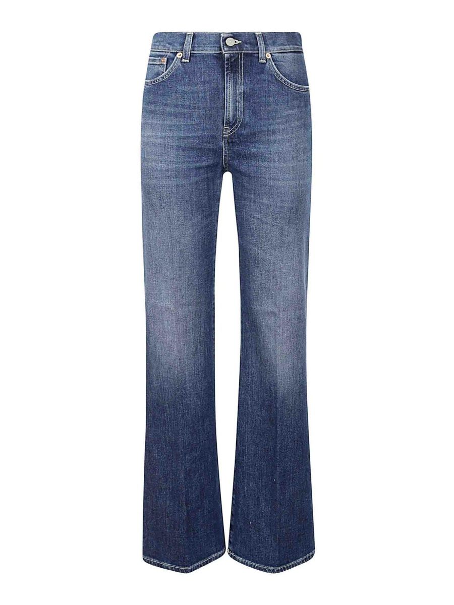 Dondup Jean Bootcut - Foncé Délavé