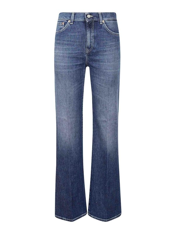 Dondup Jean Bootcut - Foncé Délavé