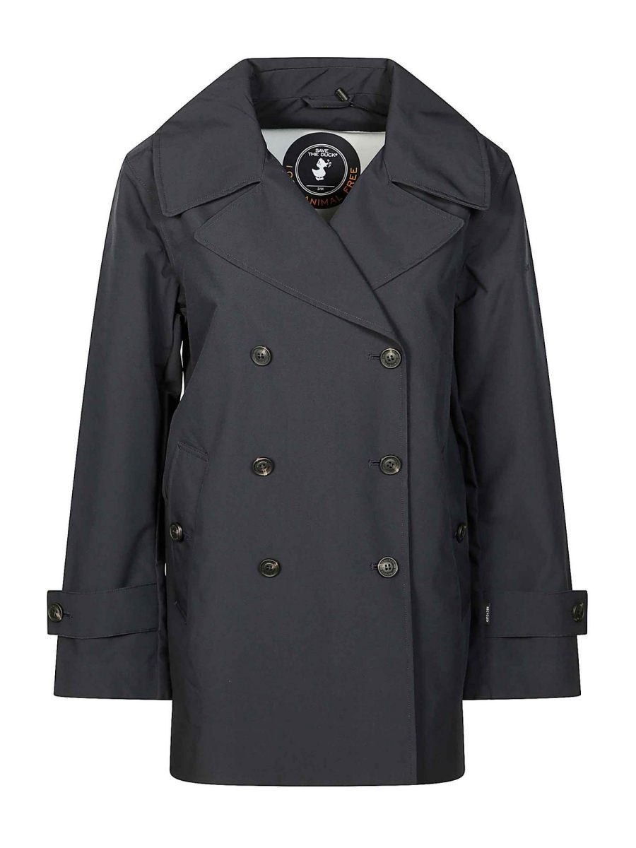 Save the Duck Trench-Coat - Bleu