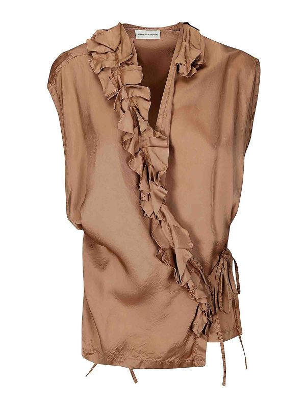 Dries Van Noten Top - Taupe