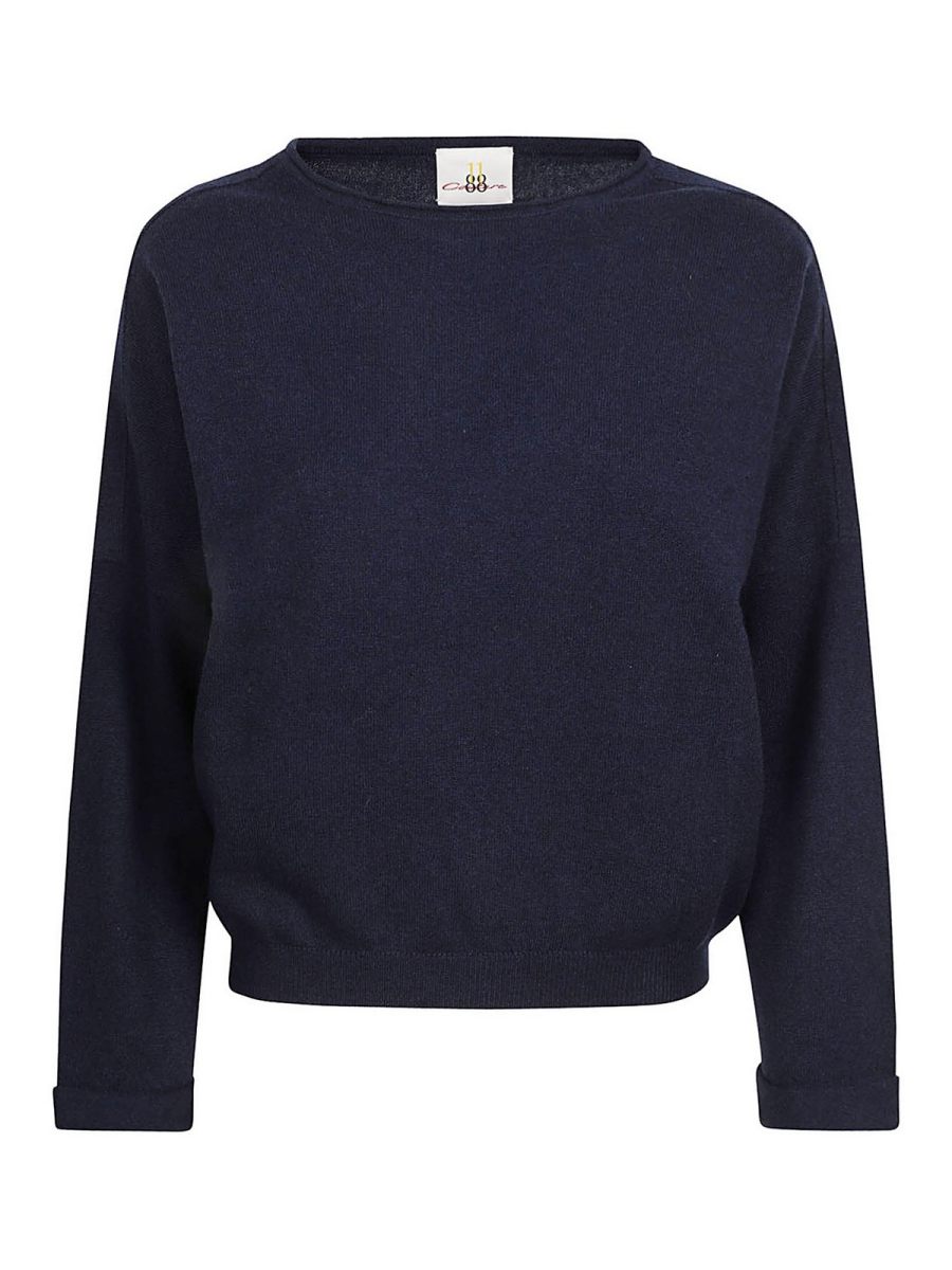 Eleven88 Pull Col Rond - Bleu