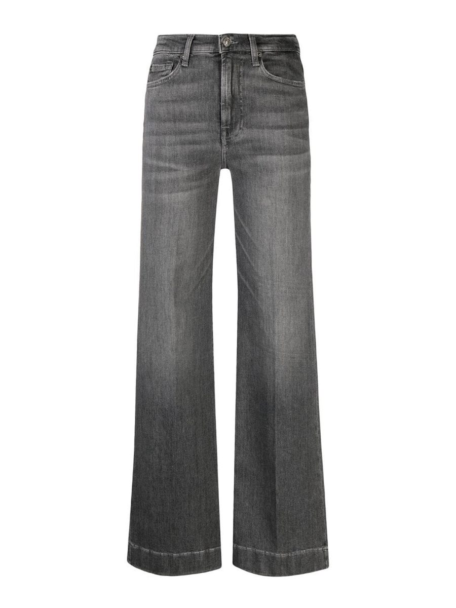 7 For All Mankind Jean Droit - Gris