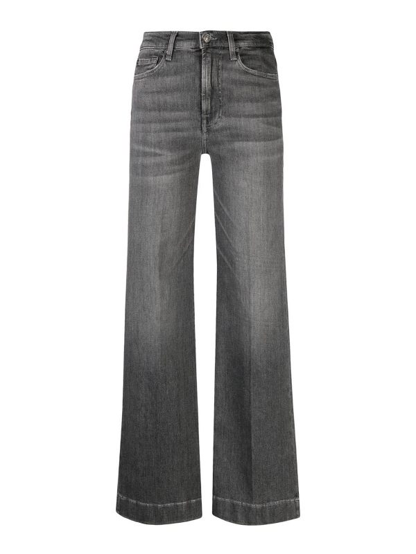 7 For All Mankind Jean Droit - Gris