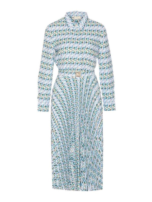 Tory Burch Robe Au Genou - Bleu