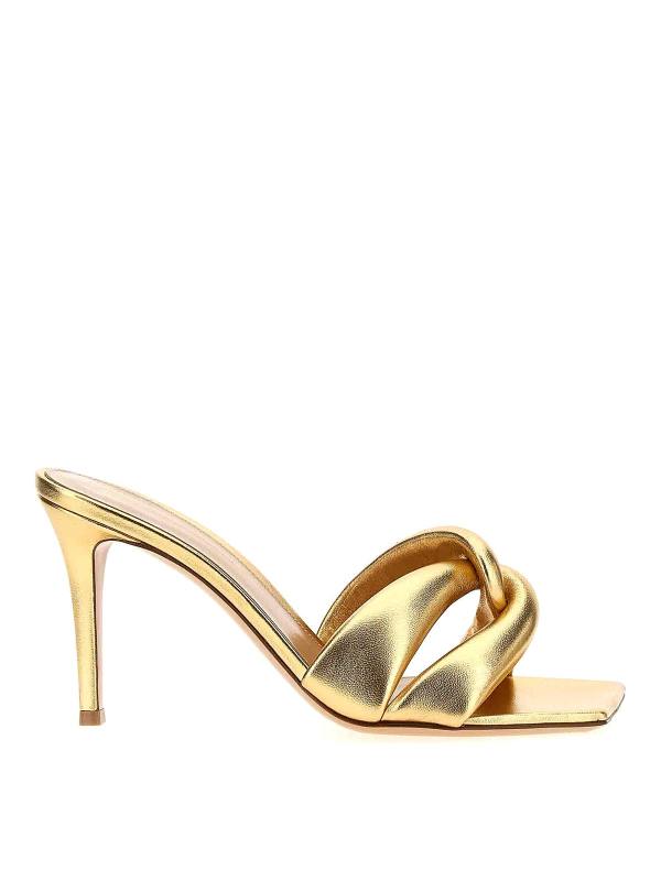Gianvito Rossi Mules - Or