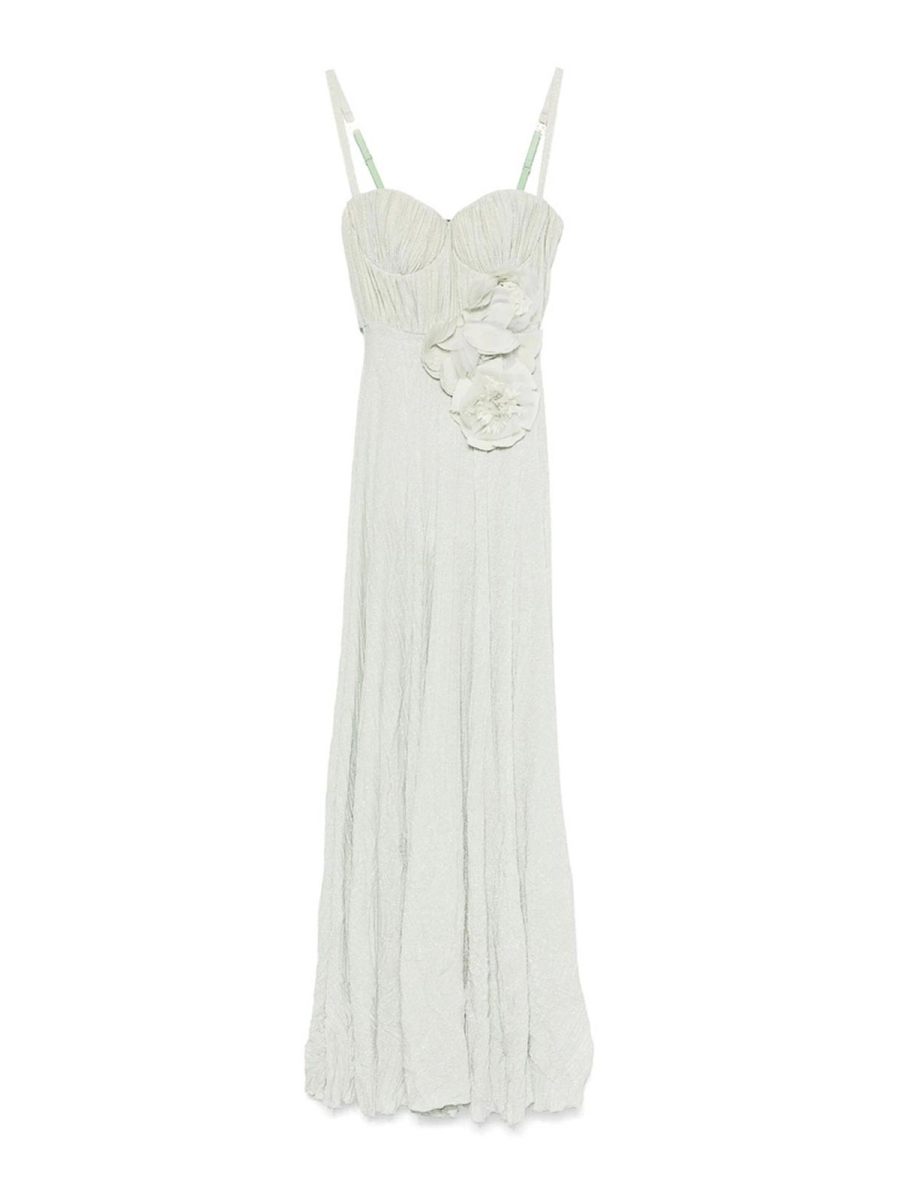 Elisabetta Franchi Robe Au Genou - Vert