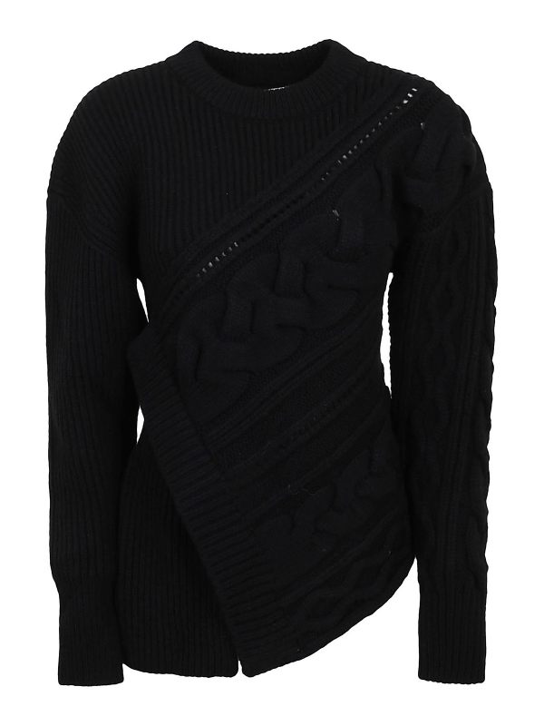 Alexander Mcqueen Pull Col Rond - Noir