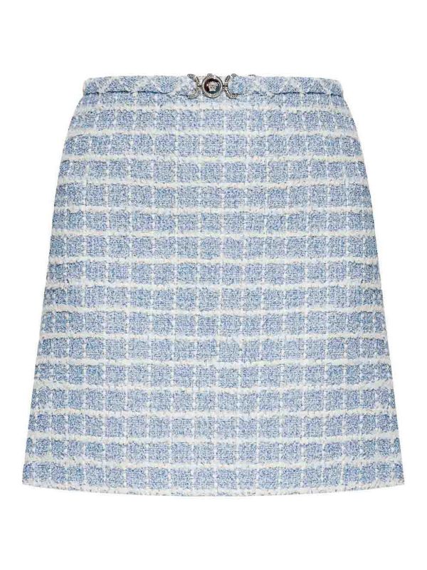 Versace Jupe Midi - Bleu