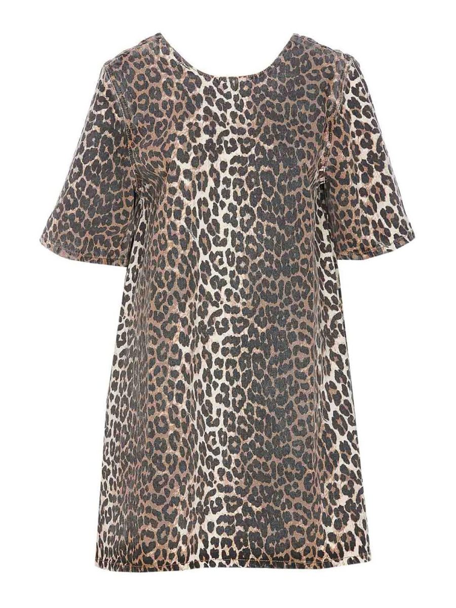 Ganni Robe Au Genou - Multicolore