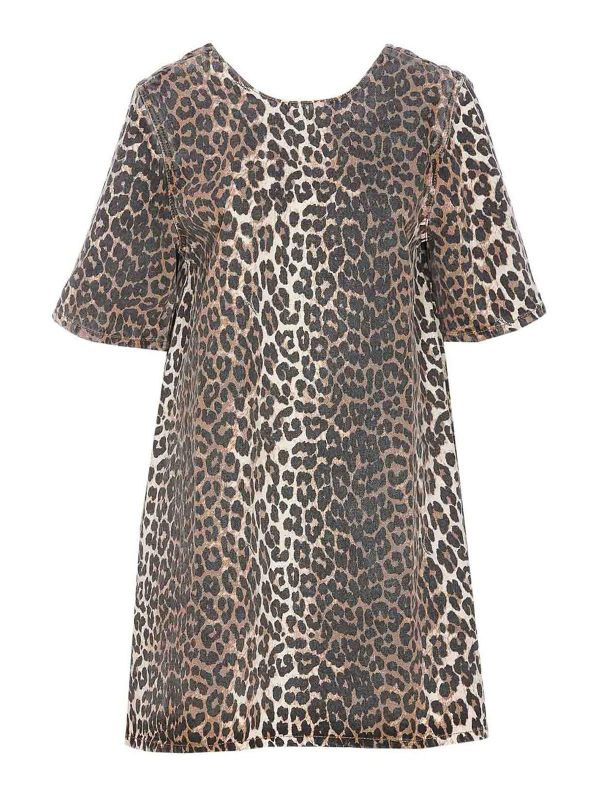 Ganni Robe Au Genou - Multicolore
