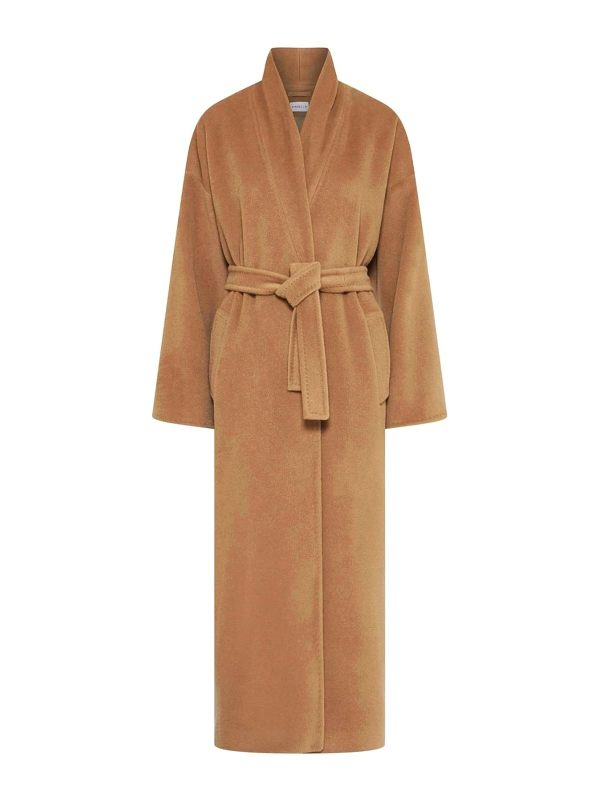 Marella Manteau Au Genou - Camel