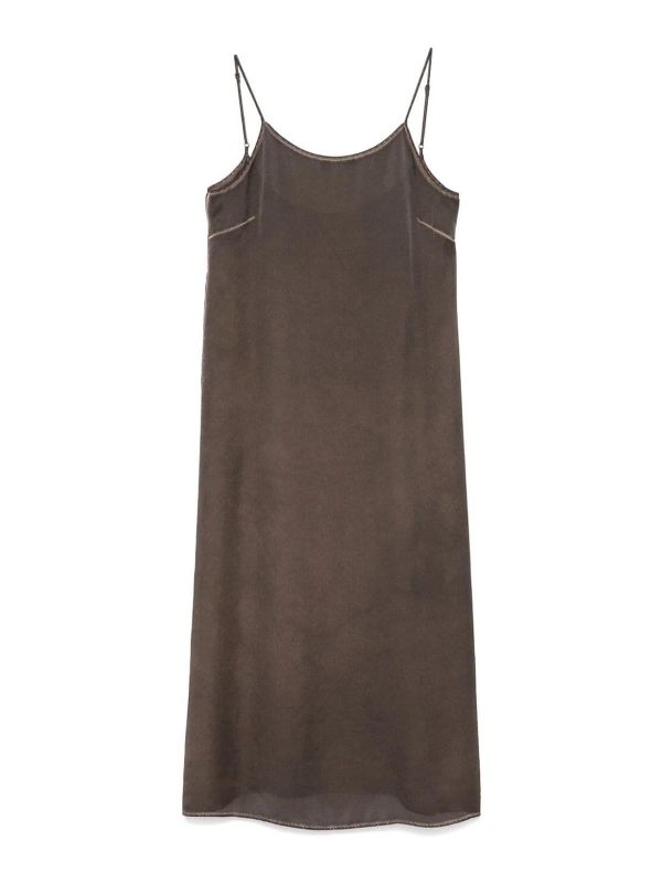 Uma Wang Robe Au Genou - Marron