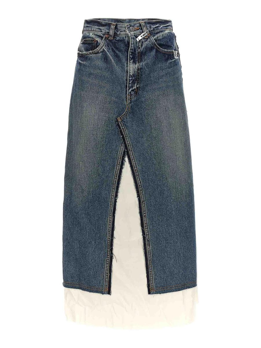 Maison Mihara Yasuhiro Jupe Midi - Bleu