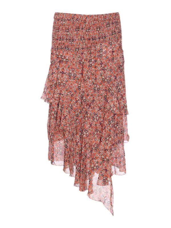 Isabel Marant Etoile Jupe Midi - Marron