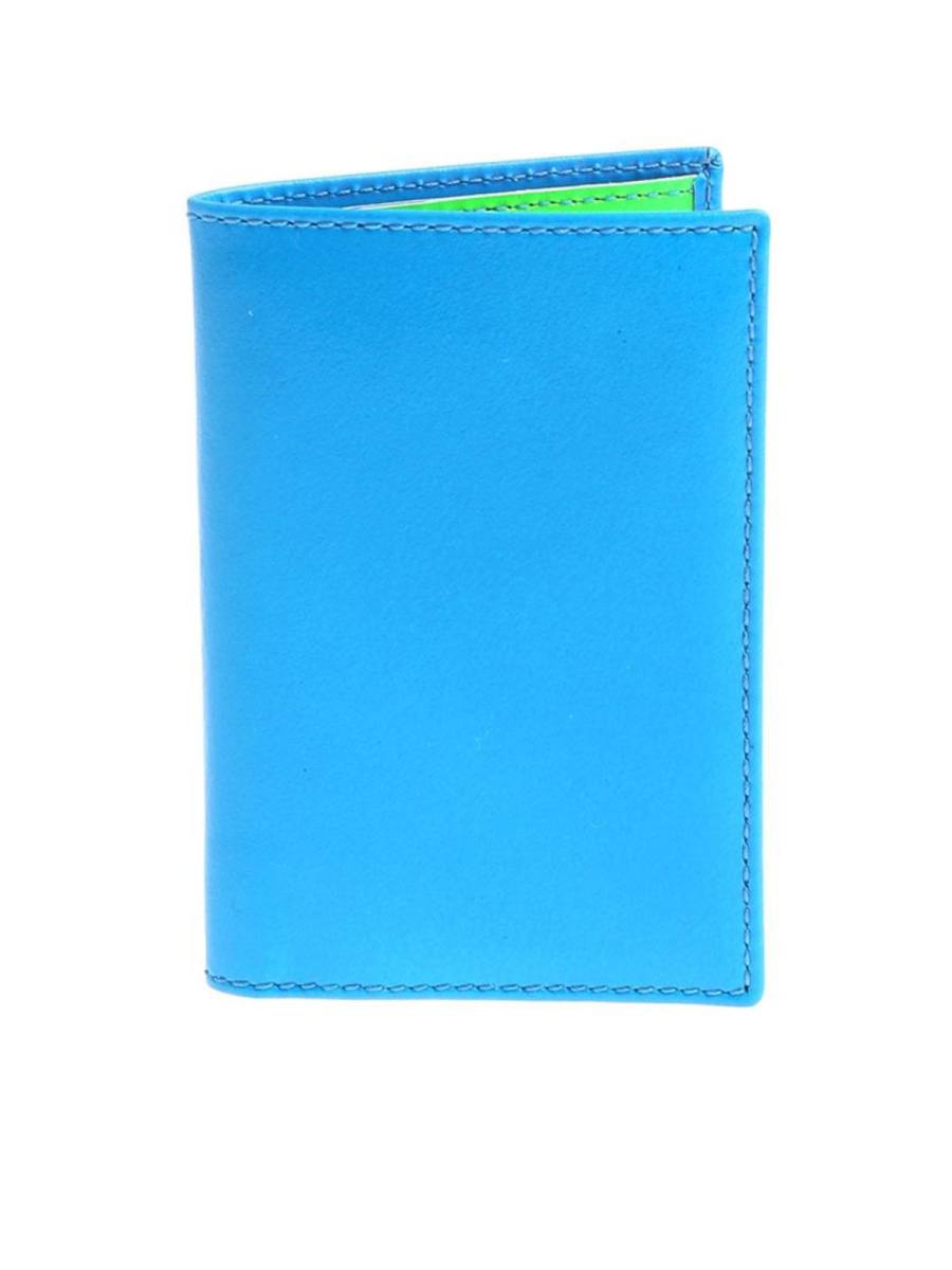 Comme Des Garçons Wallet Portefeuilles - Bleu Clair
