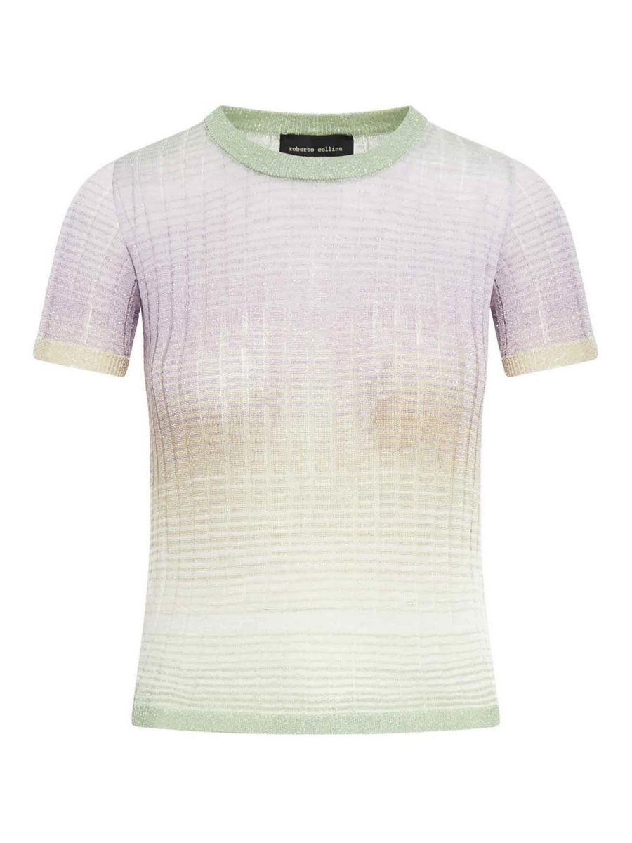 Roberto Collina Pull Col Rond - Bleu Clair