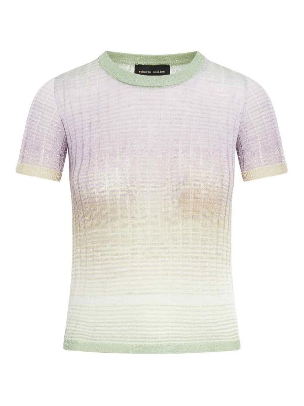 Roberto Collina Pull Col Rond - Bleu Clair