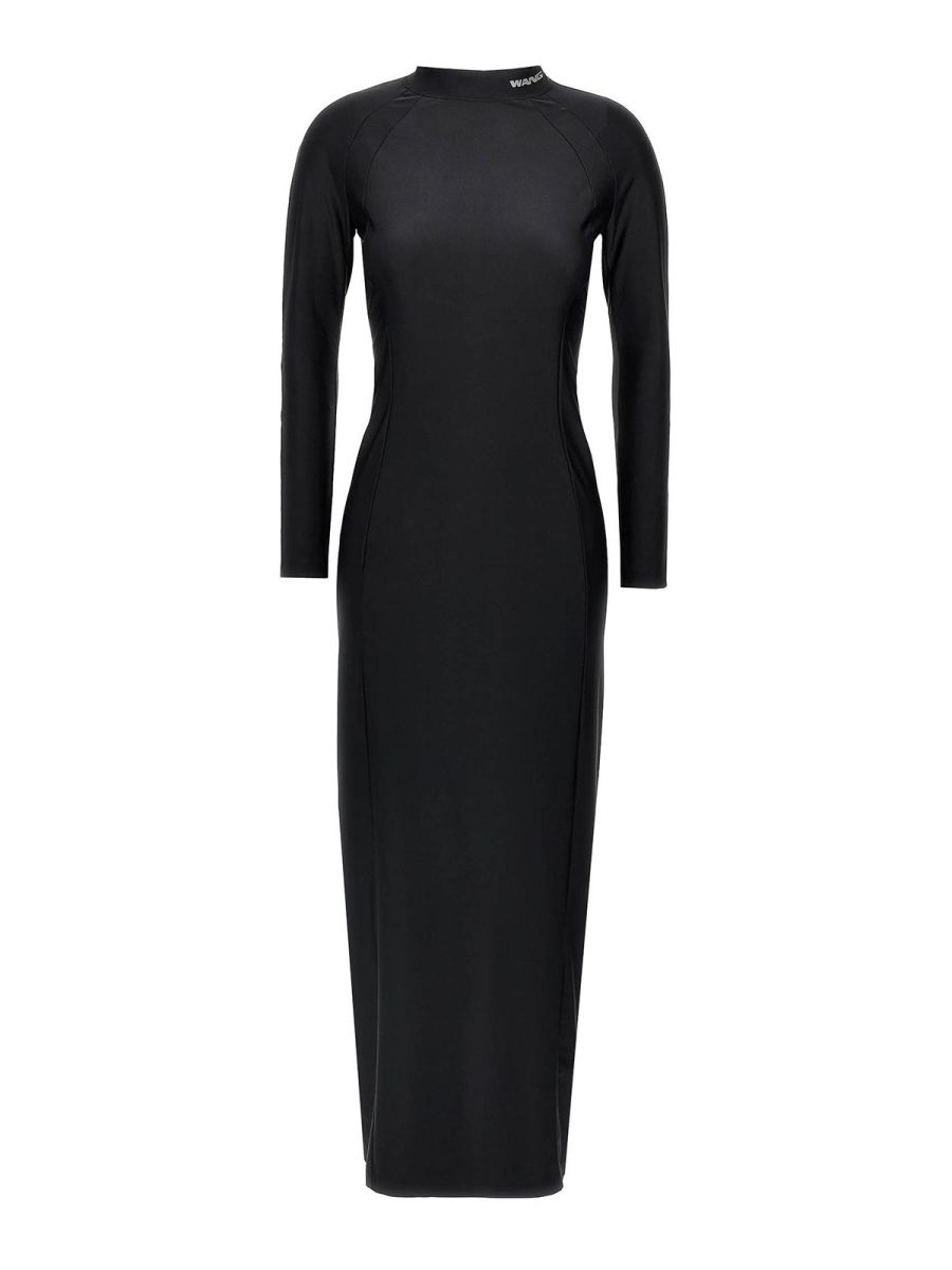T By Alexander Wang Robe Au Genou - Noir