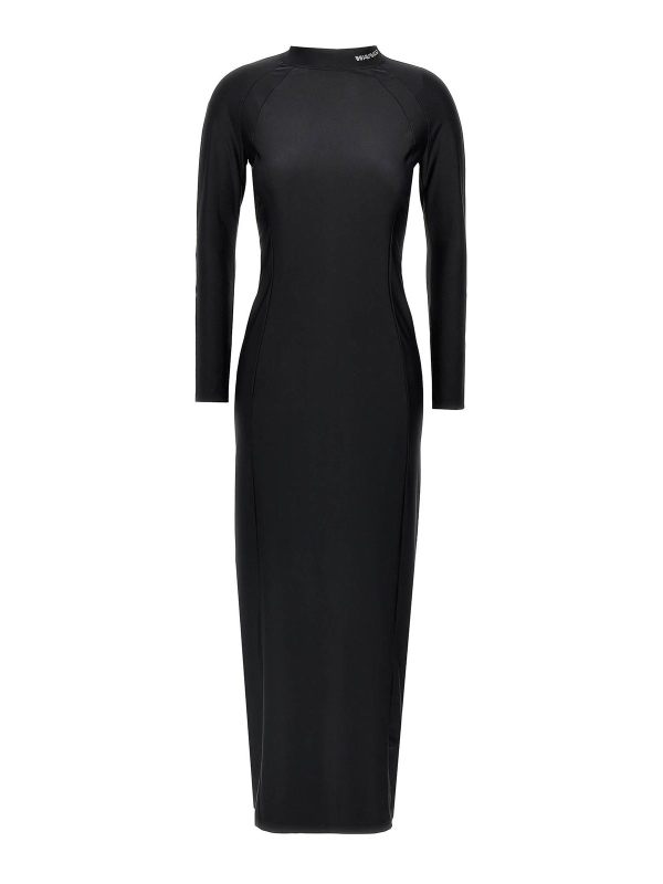 T By Alexander Wang Robe Au Genou - Noir
