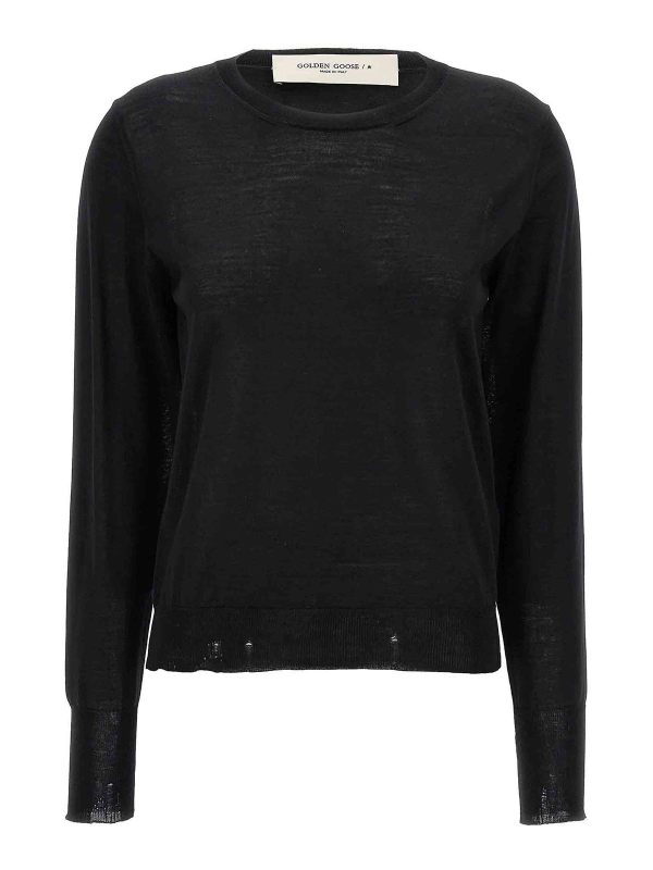Golden Goose Pull Col Rond - Noir