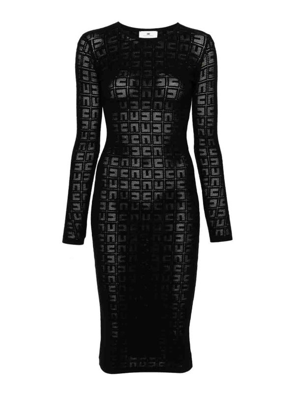 Elisabetta Franchi Pull Col Rond - Noir