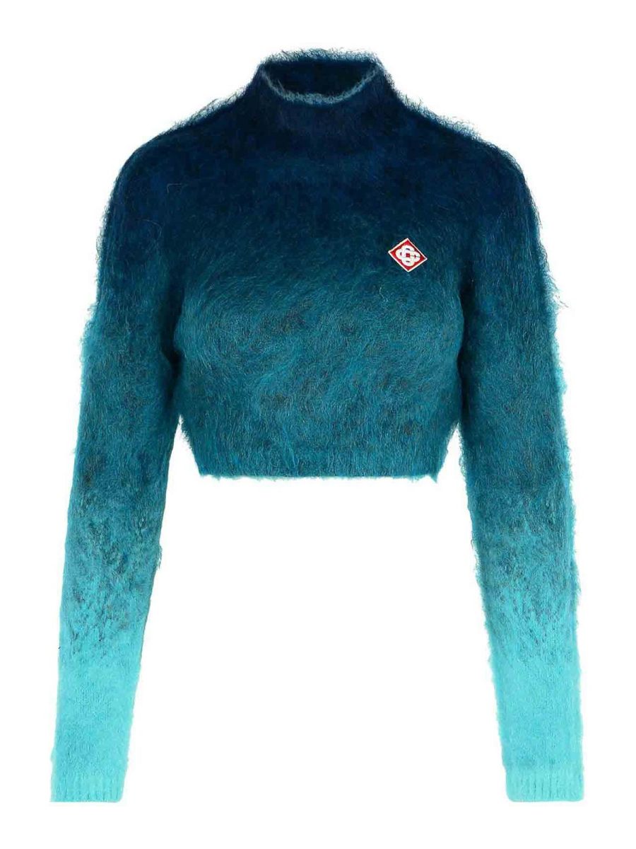 Casablanca Pull Col Rond - Bleu Foncé