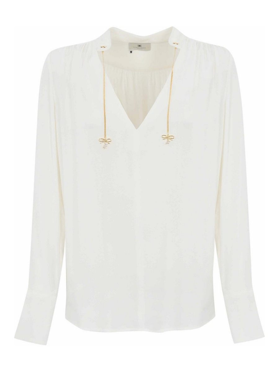 Elisabetta Franchi Chemise - Blanc