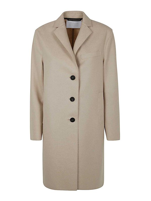 Harris Wharf London Manteau Au Genou - Marron