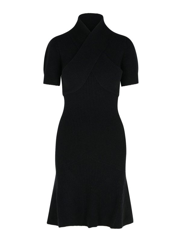 Patou Robe Au Genou - Noir
