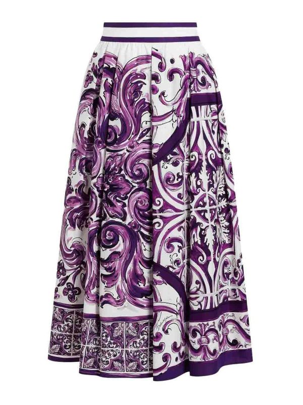 Dolce & Gabbana Jupe Midi - Blanc