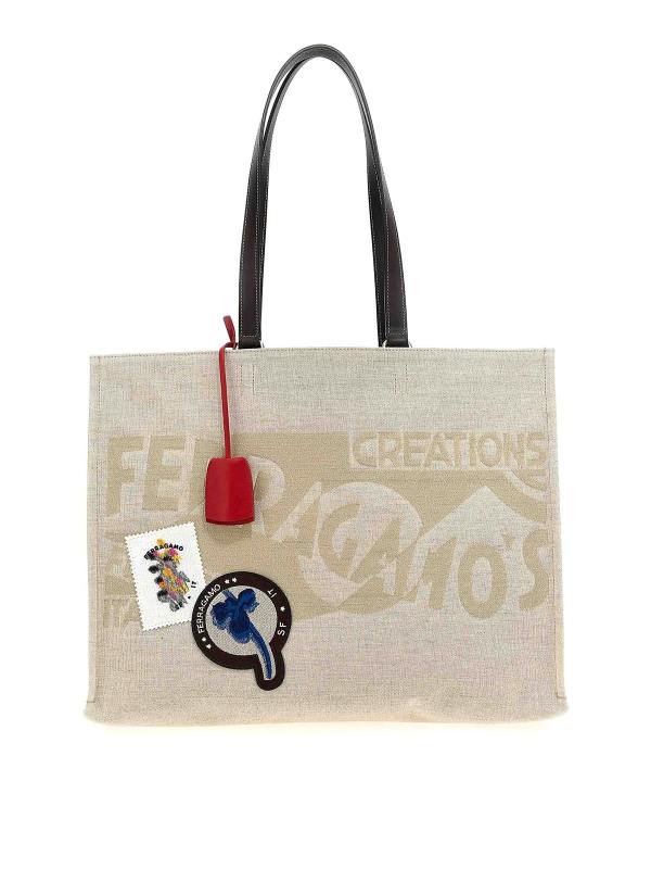 Ferragamo Sac Bandoulière - Beig