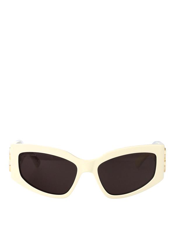 Balenciaga Lunettes De Soleil - Blanc