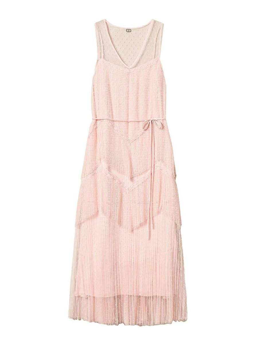 Twinset Robe Au Genou - Rose