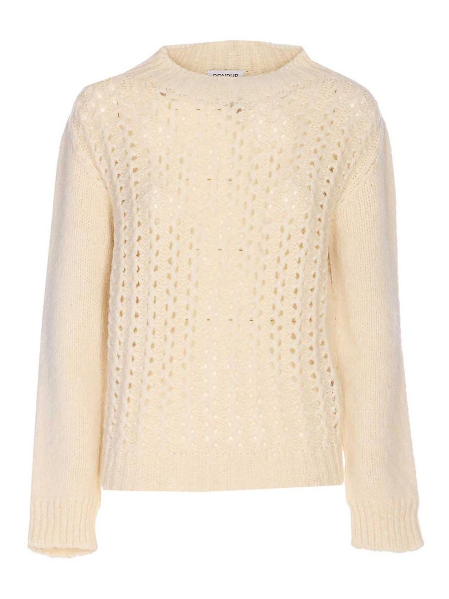 Dondup Pull Col Roulé - Blanc