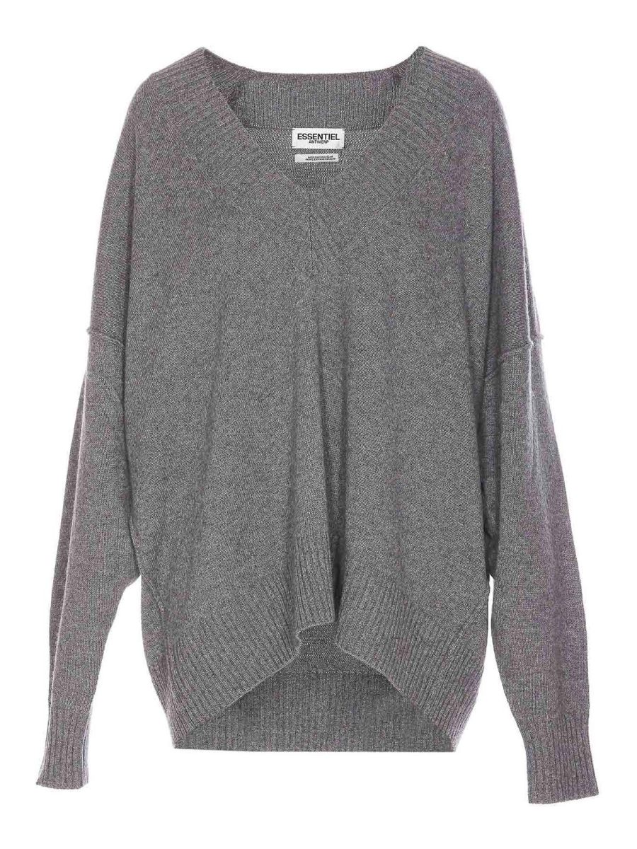 Essentiel Antwerp Pull Col Rond - Gris