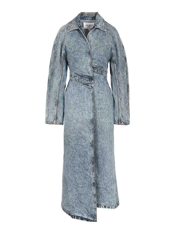 Alaïa Manteau Court - Bleu