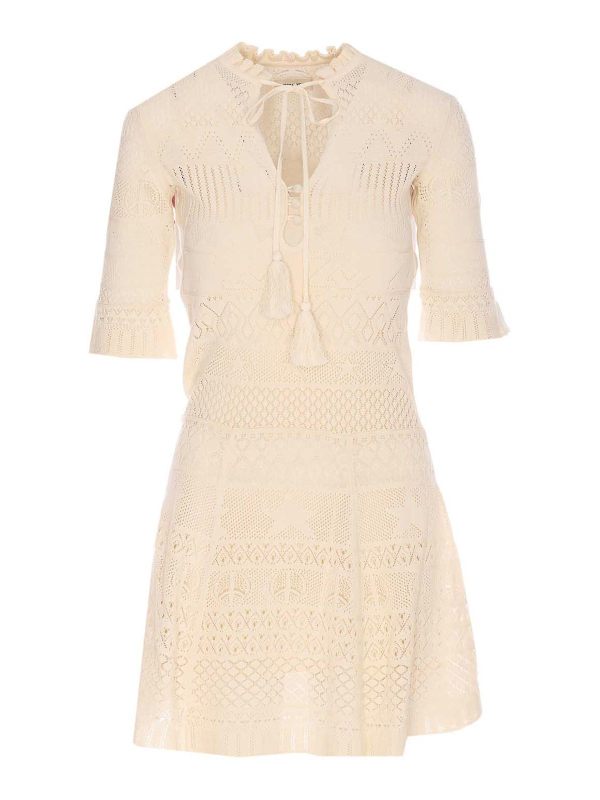 Zadig & Voltaire Robe Au Genou - Blanc