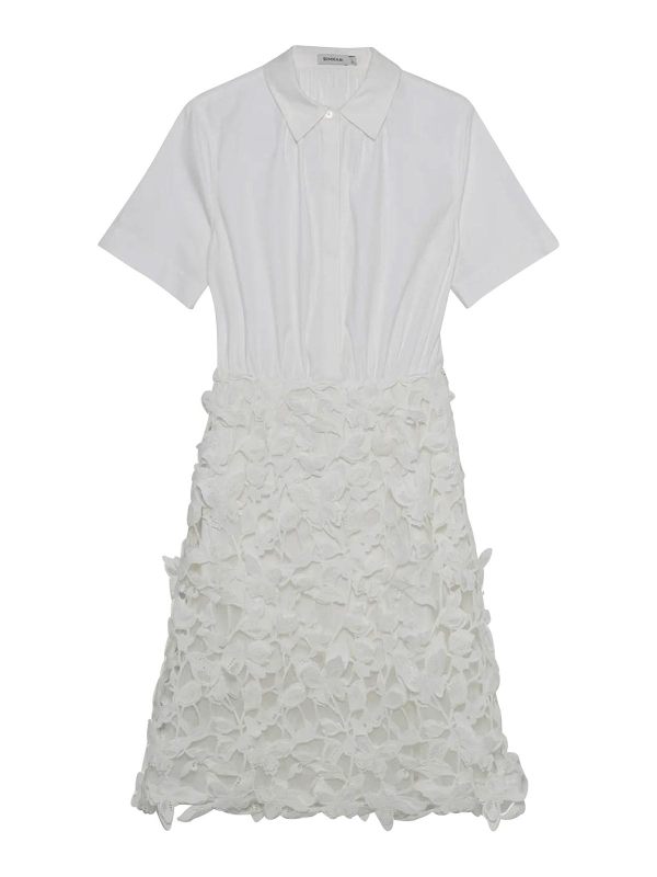 Jonathan Simkhai Robe Au Genou - Blanc