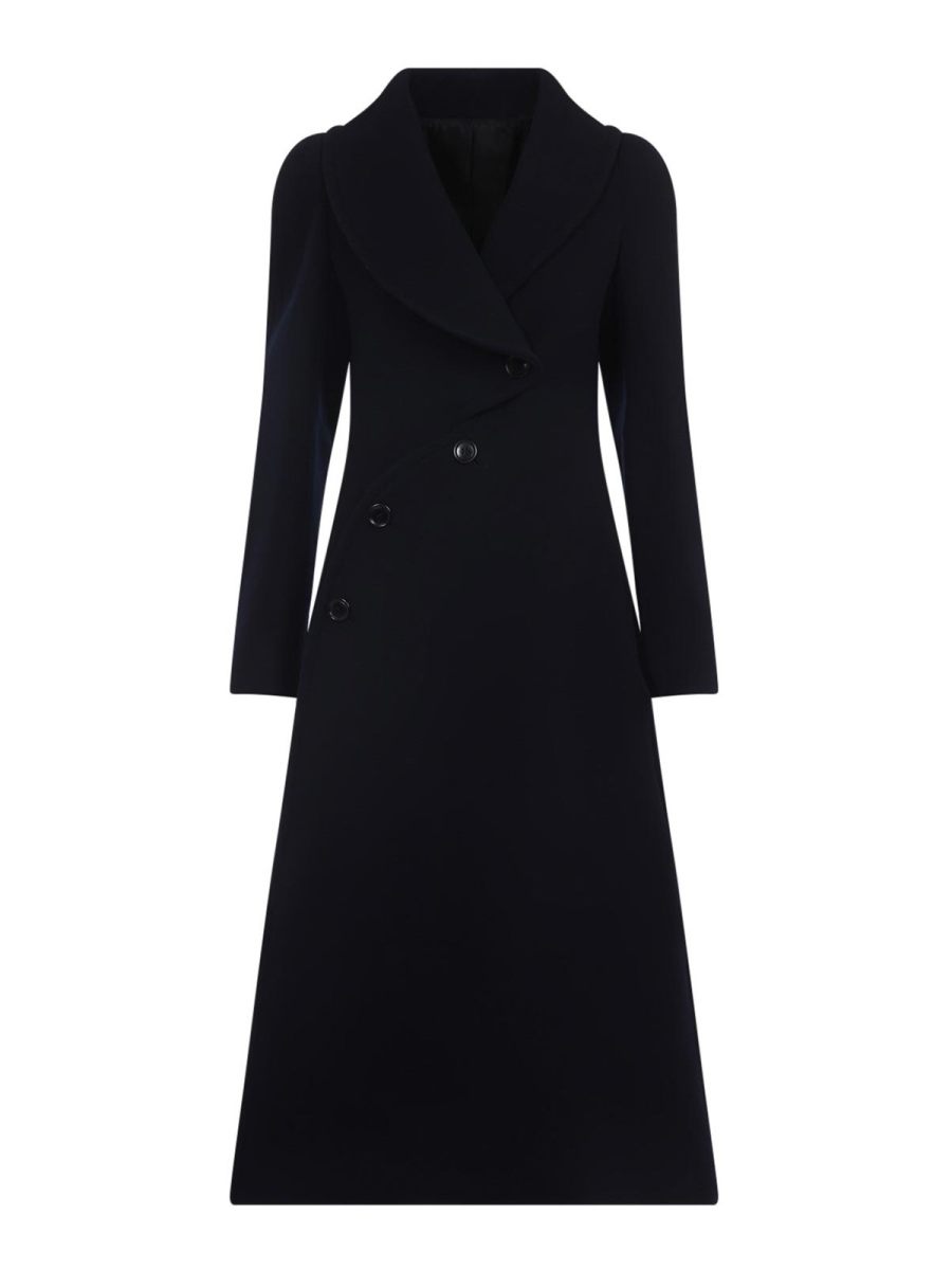 Alaïa Manteau Court - Bleu Foncé
