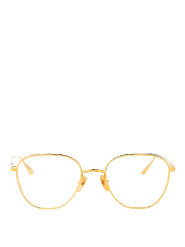 Linda Farrow Lunettes De Soleil - Or