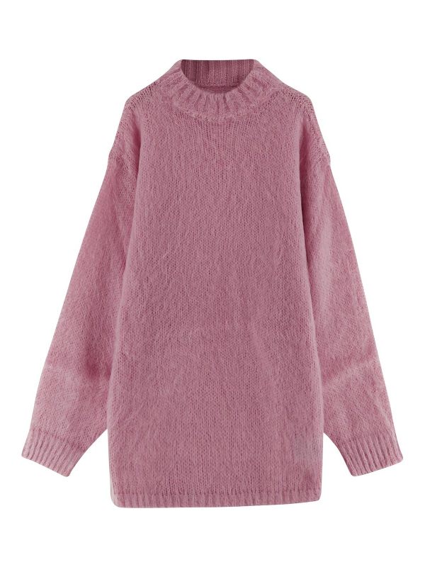 MM6 Maison Margiela Pull Col Rond - Noir