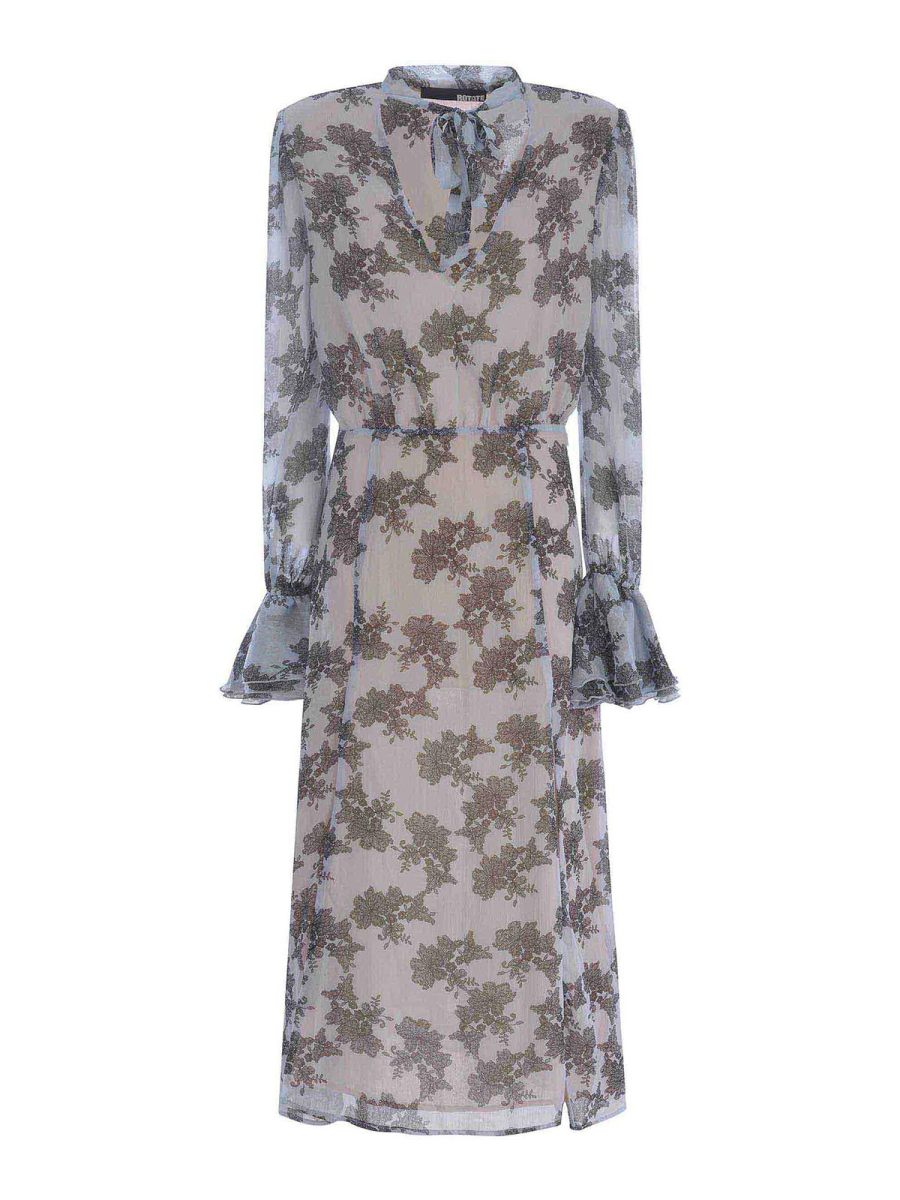 Rotate Birger Christensen Maxi Robe - Bleu Clair