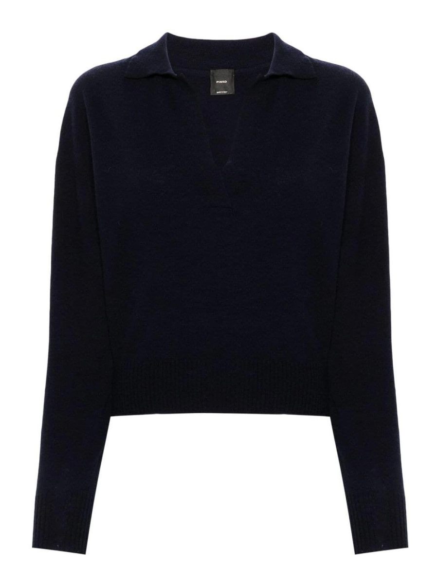 Pinko Pull Col Rond - Bleu