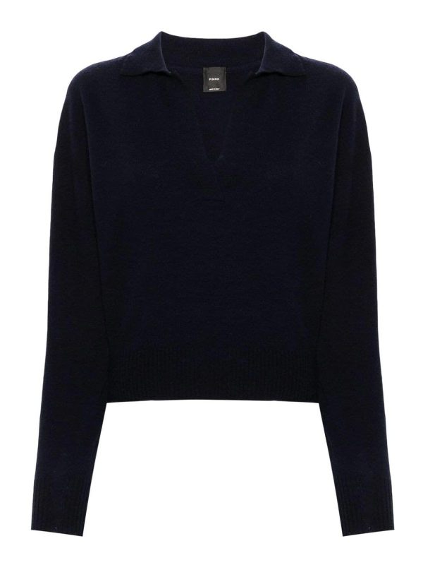 Pinko Pull Col Rond - Bleu