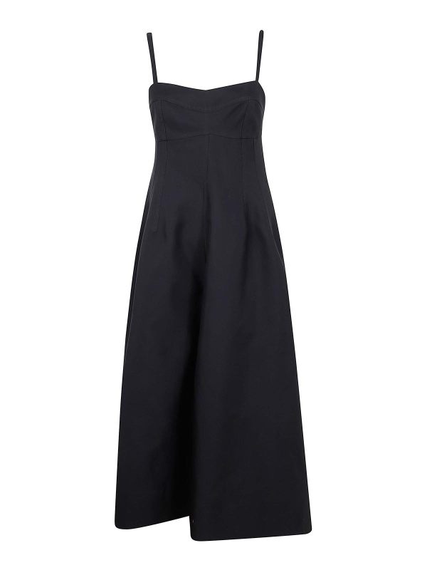 Jil Sander Robe Au Genou - Noir