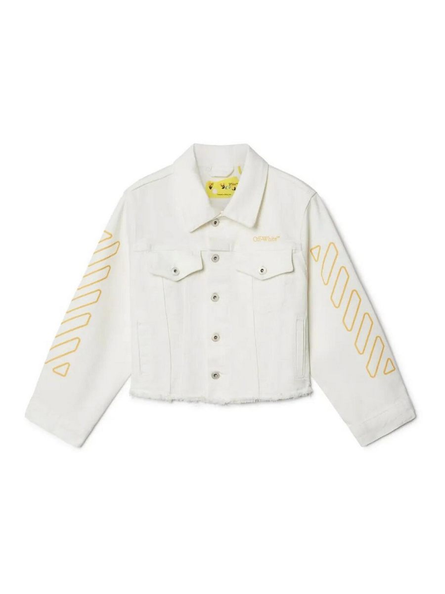 Off-White Veste En Jean - Blanc