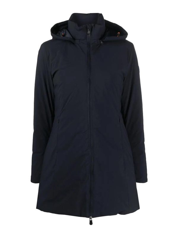 Save the Duck Manteau Au Genou - Bleu