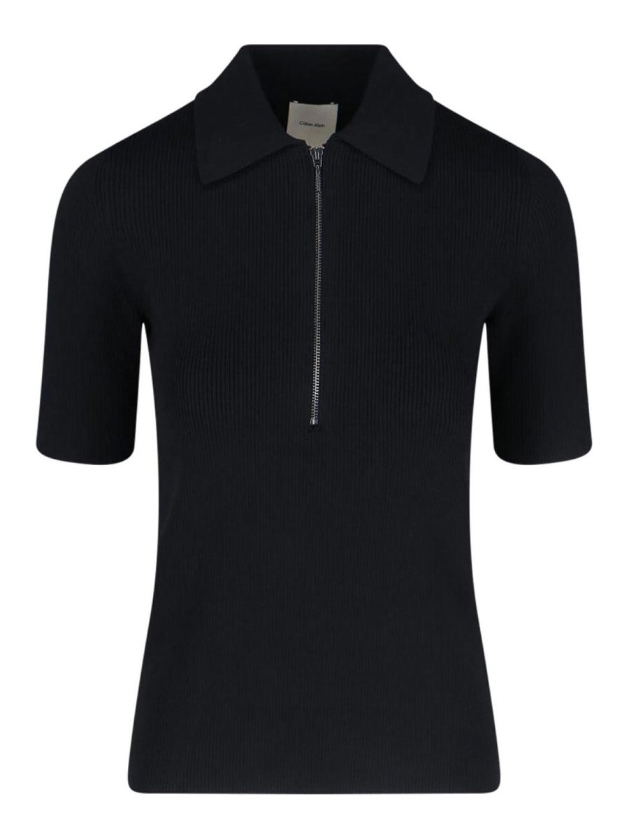 Calvin Klein Pull Col Bateau - Noir